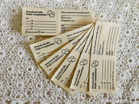 Textiletiketten zum Selbstbeschriften 50 Stück Set